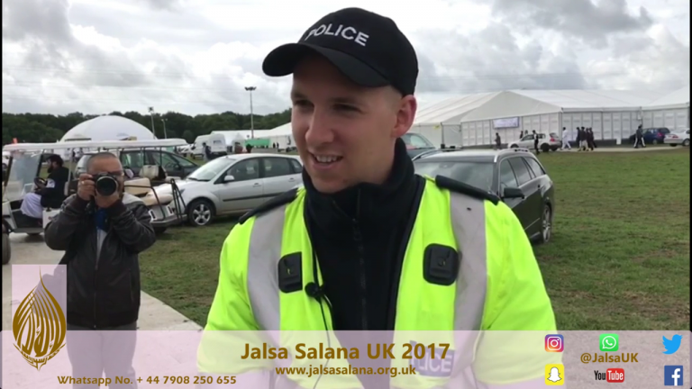 Surrey Police on duty for Jalsa Salana UK 2017