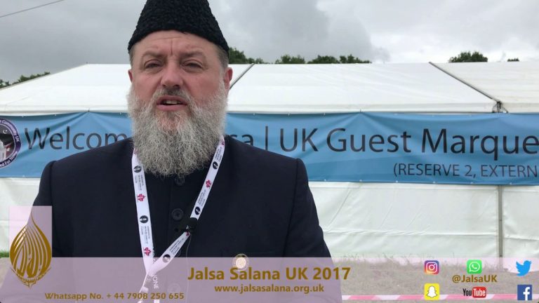 Ibrahim Ahmed Sb Missionary Incharge Ireland – Jalsa Salana UK 2017